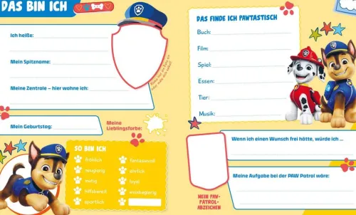 Nelson Verlag Freundebücher*PAW Patrol Mitmachbuch: Mein Freundebuch