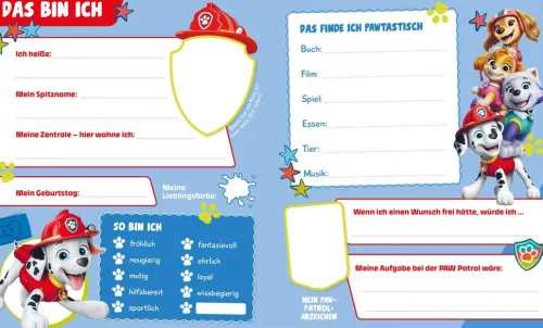 Nelson Verlag Freundebücher*PAW Patrol Mitmachbuch: Mein Freundebuch
