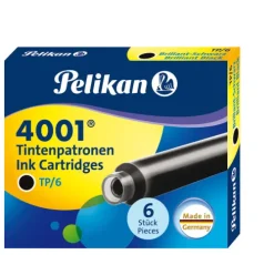 Pelikan Füller & Tinte-Tintenpatronen 4001® 6er Set Standard-Patronen, Brillant-Schwarz