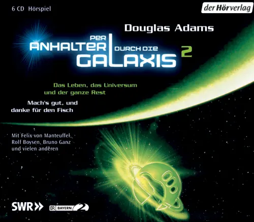 Hoerverlag DHV Der Hörspiele·Romane & Erzählungen|Hörspiele·Science Fiction-Per Anhalter durch die Galaxis 2. 6 CDs