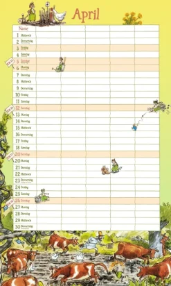 Pettersson und Findus. Familienkalender 2026*Oetinger New