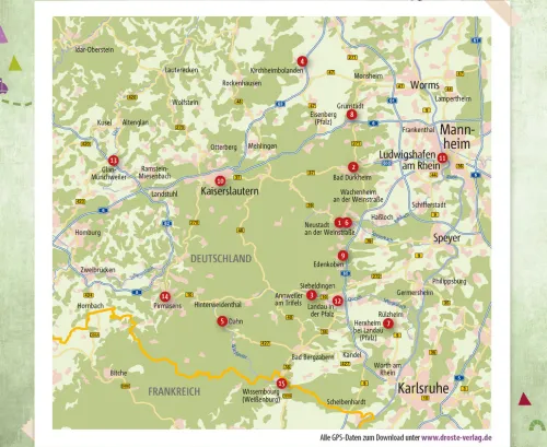 Droste Verlag Radreisen & Radtouren*Pfalz. Radeln für die Seele