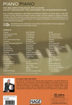 Hage Musikverlag Musikwissenschaft*Piano Piano. Notenbuch