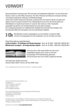 Hage Musikverlag Musikwissenschaft*Piano Piano. Notenbuch