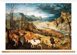Pieter Bruegel d.Ä. (Wandkalender 2026 DIN A2 quer), Monatskalender*Calvendo Best