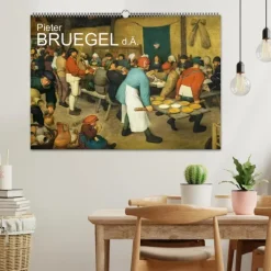 Pieter Bruegel d.Ä. (Wandkalender 2026 DIN A2 quer), Monatskalender*Calvendo Best