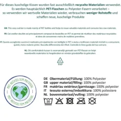 Plüschkissen mit Motiv 