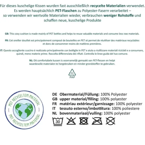 Plüschkissen mit Motiv "Schatz"*Sheepworld AG Outlet