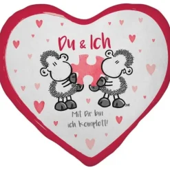 sheepworld Dekoration & Einrichtung*Plüschkissen Motiv Du & ich