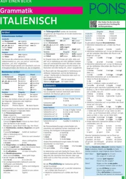 Pons Langenscheidt GmbH Lexika & Sprachen-PONS Grammatik auf einen Blick Italienisch