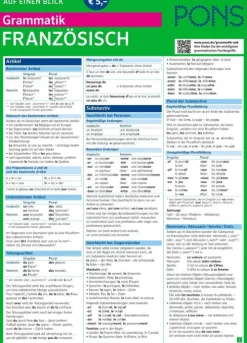 Pons Langenscheidt GmbH Lexika & Sprachen*PONS Grammatik auf einen Blick Französisch