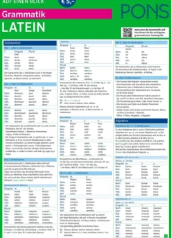 Pons Langenscheidt GmbH Lexika & Sprachen*PONS Grammatik auf einen Blick Latein