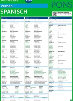 PONS Verben auf einen Blick Spanisch*Pons Langenscheidt GmbH Outlet