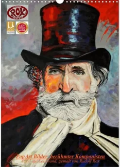 PopArt Bilder berühmter Komponisten (Wandkalender 2026 DIN A3 hoch), Monatskalender*Calvendo Discount