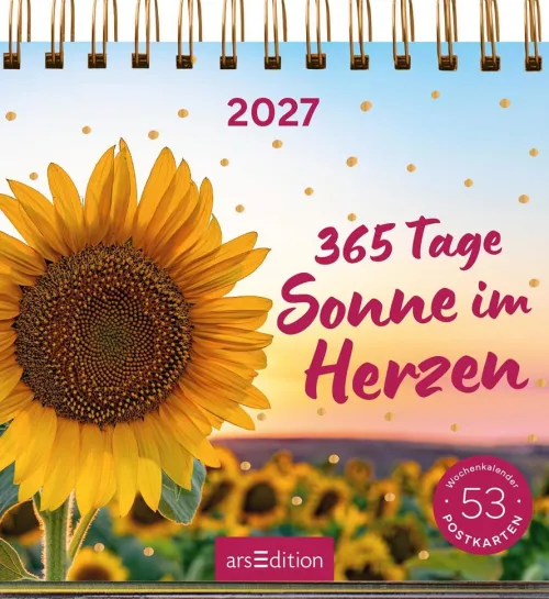 Postkartenkalender 365 Tage Sonne im Herzen 2027*Ars Edition GmbH