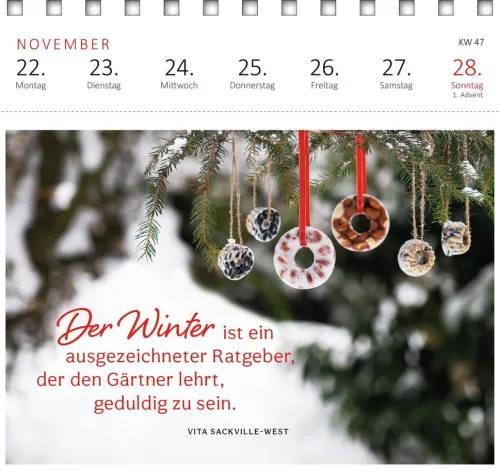 Postkartenkalender Gartenglück 2027*Ars Edition GmbH Best