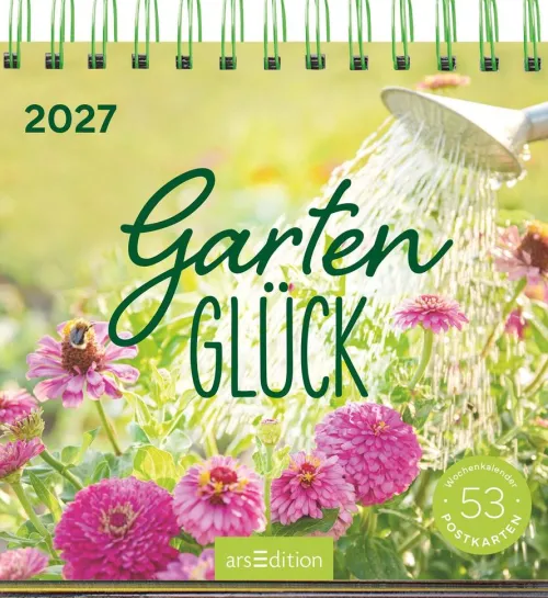 Postkartenkalender Gartenglück 2027*Ars Edition GmbH Best