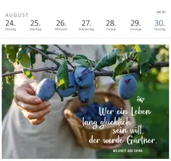 ars edition Postkartenkalender*Postkartenkalender Gartenglück 2026