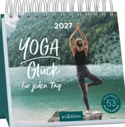 Ars Edition GmbH Geburtstagskalender*Postkartenkalender Yogaglück für jeden Tag 2027