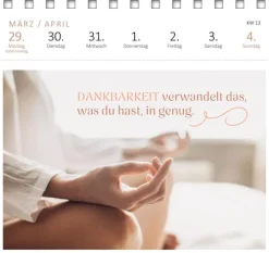 Ars Edition GmbH Geburtstagskalender*Postkartenkalender Yogaglück für jeden Tag 2027