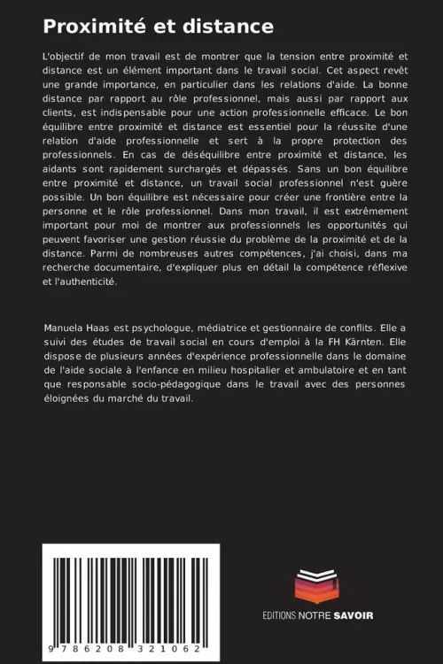 Proximité et distance*Editions Notre Savoir Best