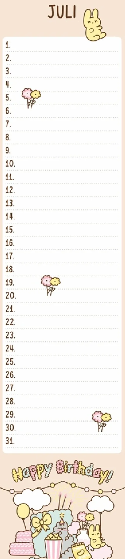 Pusheen Geburtstagskalender Langplaner*Heye Discount