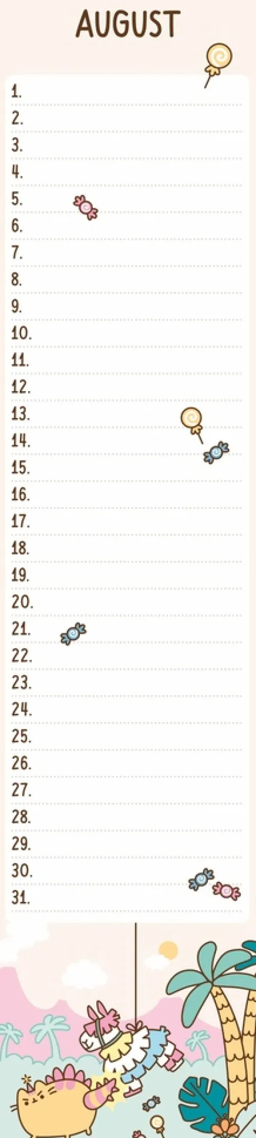 Pusheen Geburtstagskalender Langplaner*Heye Discount