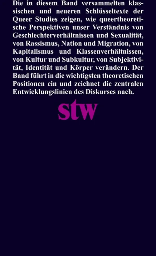 Suhrkamp Verlag Soziologie-Queer Studies