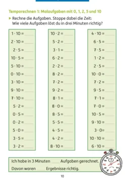 Hauschka Verlag GmbH Grundschule·Mathematik*Quer durch die 2./3. Klasse, Das kleine Einmaleins - A5-Übungsblock