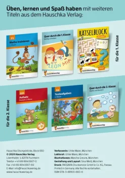 Quer durch die 1. Klasse, Lesen üben - A5-Übungsblock*Hauschka Verlag GmbH Discount