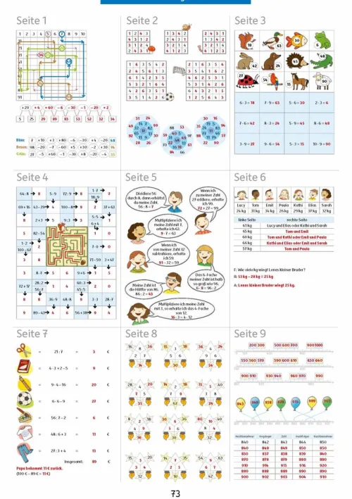 Hauschka Verlag GmbH Grundschule·Mathematik|Grundschule·Deutsch-Quer durch die 3. Klasse, Mathe und Deutsch - Übungsblock