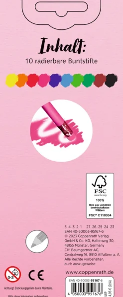 Coppenrath Buntstifte*Radierbare Buntstifte