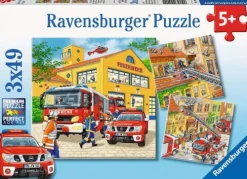 - Feuerwehreinsatz, 3 x 49 Teile*Ravensburger Online