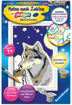 Ravensburger Basteln & Kreatives-- Malen nach Zahlen - Wolfsportrait