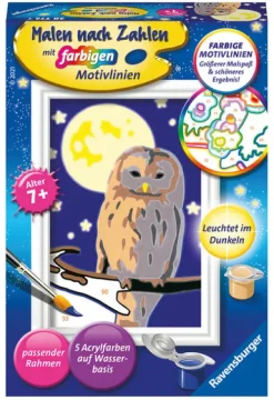 Ravensburger Basteln & Kreatives-- Malen nach Zahlen - Nachteule