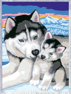 Ravensburger Basteln & Kreatives*- Malen nach Zahlen - Husky Kuss