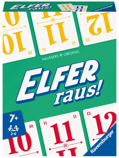Ravensburger Spieleverlag Familien- & Gesellschaftsspiele*Ravensburger Elfer raus! Der Klassiker, Kartenspiel 2 - 6 Spieler, Spiel ab 7 Jahren für Kinder und Erwachsene