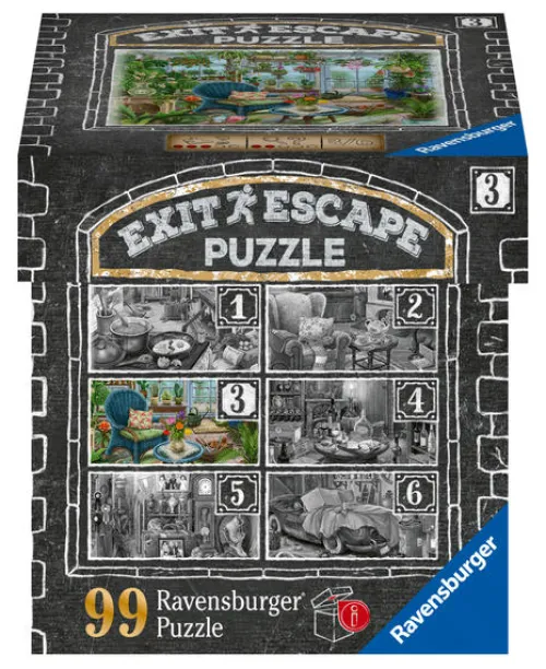 Ravensburger Spieleverlag Puzzles & Puzzlezubehör-Ravensburger EXIT Puzzle 16879 - Im Gutshaus Wintergarten - 99 Teile Puzzle für Erwachsene und Kinder ab 14 Jahren