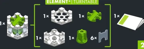 Ravensburger Spieleverlag Modelle & Konstruktion-Ravensburger GraviTrax PRO Element Turntable - Zubehör für das GraviTrax Kugelbahnsystem. Kombinierbar mit allen GraviTrax Produktlinien, Starter-Sets, Extensions & Elements, Konstruktion ab 8 Jahren