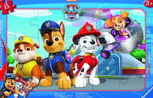 Ravensburger Kinderpuzzle 05681 - Vier mutige Retter - 15 Teile PAW Patrol Rahmenpuzzle für Kinder ab 3 Jahren*Ravensburger Spieleverlag Outlet