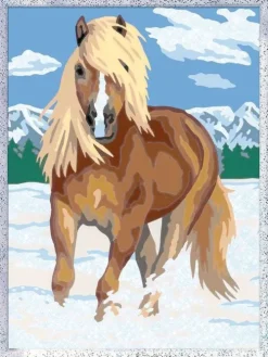 Ravensburger Malen nach Zahlen 28780 - Haflinger im Schnee - Kinder ab 9 Jahren*Ravensburger Spieleverlag Best