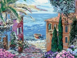 Ravensburger Spieleverlag Basteln & Kreatives-Ravensburger Malen nach Zahlen 20218 - Mediterranean Landscape - ab 14 Jahren