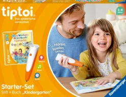 Ravensburger Spieleverlag Familien- & Gesellschaftsspiele*Ravensburger tiptoi Starter-Set 00113: Stift und Wörter-Bilderbuch Kindergarten- Lernsystem für Kinder ab 3 Jahren