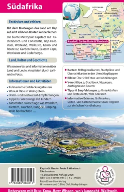 Reise Know-How Rump GmbH Reiseführer-Reise Know-How Reiseführer Südafrika - Kapstadt, Garden Route & Winelands