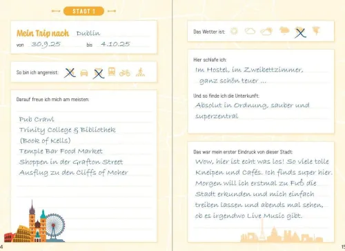 Groh Verlag Notizbücher & -Blöcke*Reisetagebuch - Städtetrips