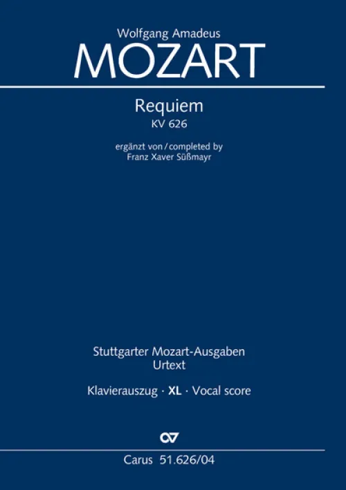 Carus-Verlag Stuttgart Lateinische Bücher*Requiem (Klavierauszug XL)