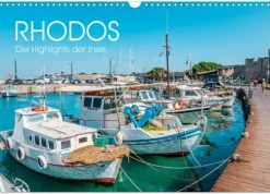 Calvendo Wandkalender*Rhodos - Die Highlights der Insel (Wandkalender 2026 DIN A3 quer), Monatskalender