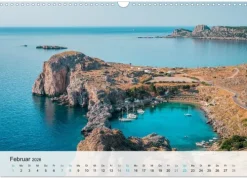 Calvendo Wandkalender*Rhodos - Die Highlights der Insel (Wandkalender 2026 DIN A3 quer), Monatskalender