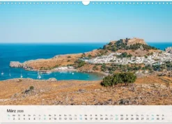 Calvendo Wandkalender*Rhodos - Die Highlights der Insel (Wandkalender 2026 DIN A3 quer), Monatskalender