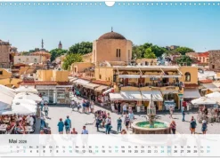 Calvendo Wandkalender*Rhodos - Die Highlights der Insel (Wandkalender 2026 DIN A3 quer), Monatskalender